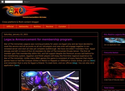 Legacia - WOI Legendary Crusade